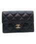 CHANEL（シャネル）の古着「クラシック フラップ カード ケース」｜ブラック