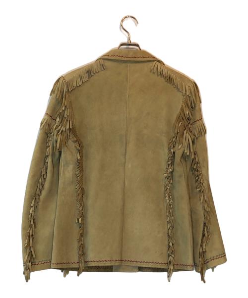 RALPH LAUREN（ラルフローレン）RALPH LAUREN (ラルフローレン) ディアスキンウェスタンジャケット ベージュ サイズ:Sの古着・服飾アイテム