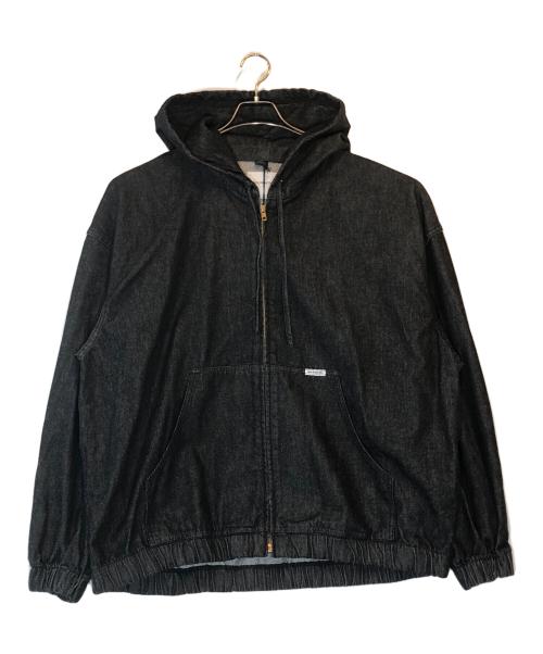 COOTIE PRODUCTIONS（クーティープロダクツ）COOTIE PRODUCTIONS (クーティープロダクツ) 12.5oz Denim Zip Up Hooded Jacket ブラック サイズ:LARGEの古着・服飾アイテム