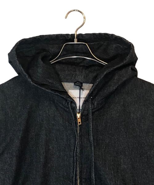 COOTIE PRODUCTIONS（クーティープロダクツ）COOTIE PRODUCTIONS (クーティープロダクツ) 12.5oz Denim Zip Up Hooded Jacket ブラック サイズ:LARGEの古着・服飾アイテム