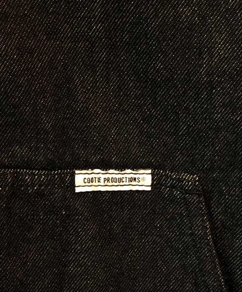 COOTIE PRODUCTIONS（クーティープロダクツ）COOTIE PRODUCTIONS (クーティープロダクツ) 12.5oz Denim Zip Up Hooded Jacket ブラック サイズ:LARGEの古着・服飾アイテム