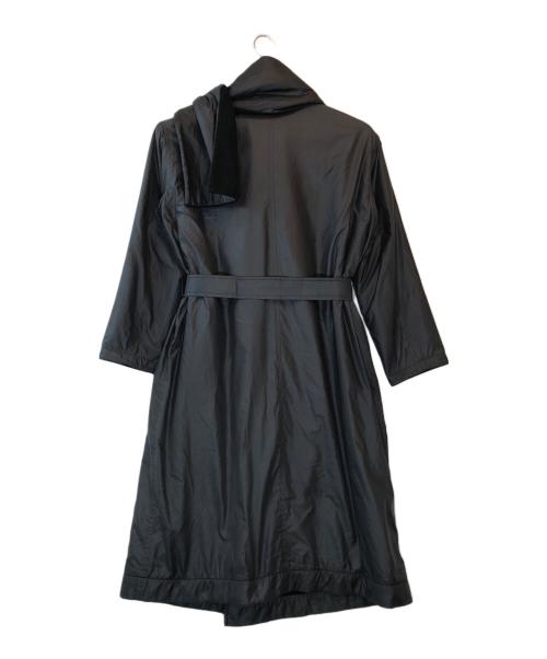 WIND COAT（ウィンドコート）WIND COAT (ウィンドコート) ストール付裏フリースナイロンコート ブラック サイズ:下記参照の古着・服飾アイテム