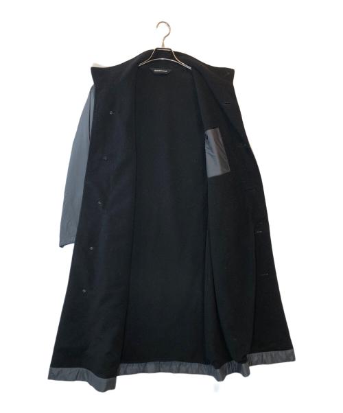 WIND COAT（ウィンドコート）WIND COAT (ウィンドコート) ストール付裏フリースナイロンコート ブラック サイズ:下記参照の古着・服飾アイテム