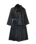 WIND COAT（ウィンドコート）の古着「ストール付裏フリースナイロンコート」｜ブラック