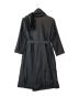 WIND COAT (ウィンドコート) ストール付裏フリースナイロンコート ブラック サイズ:下記参照：22000円