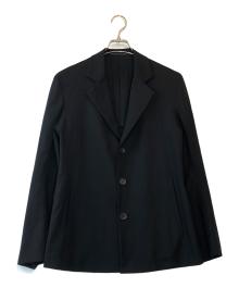Y's（ワイズ）の古着「ウールギャバ-3Bジャケット」｜ブラック