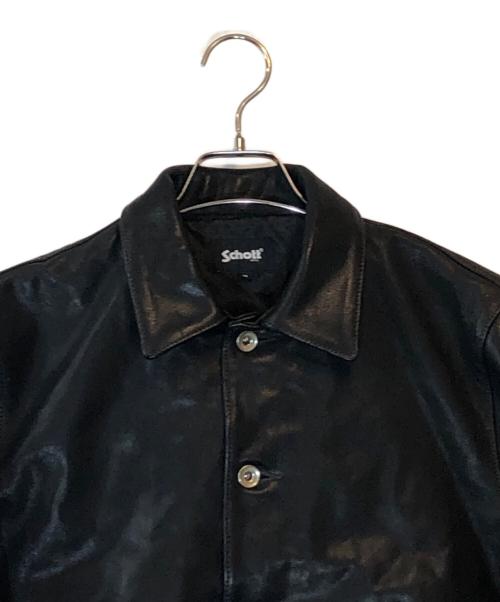 Schott（ショット）Schott (ショット) ゴート ニュービー レザージャケット ブラック サイズ:Mの古着・服飾アイテム