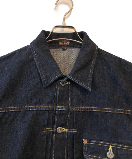 FLAT HEAD（フラット ヘッド）FLAT HEAD (フラット ヘッド) 14.5oz 左綾ジンバブエコットン デニムジャケット インディゴ サイズ:42の古着・服飾アイテム