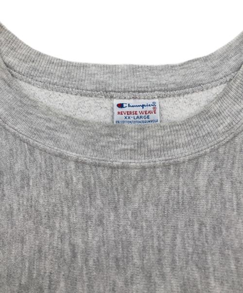 Champion REVERSE WEAVE（チャンピオン リバース ウィーブ）Champion REVERSE WEAVE (チャンピオン リバース ウィーブ) 4段プリント リバースウィーブスウェット グレー サイズ:XX-LARGEの古着・服飾アイテム