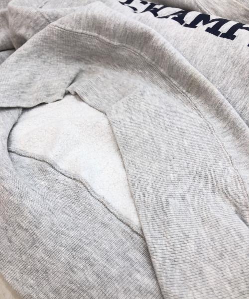 Champion REVERSE WEAVE（チャンピオン リバース ウィーブ）Champion REVERSE WEAVE (チャンピオン リバース ウィーブ) 4段プリント リバースウィーブスウェット グレー サイズ:XX-LARGEの古着・服飾アイテム