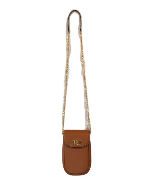 MCM（エムシーエム）MCM (エムシーエム) メタルロゴチェーンショルダーバッグ ブラウン 未使用品の古着・服飾アイテム