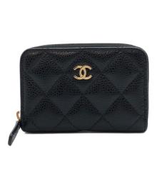 CHANEL（シャネル）の古着「クラシックジップコインパース」｜ブラック