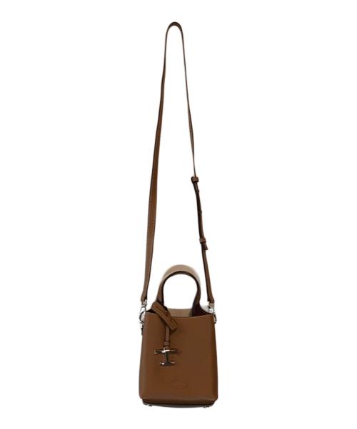 TOD'S（トッズ）TOD'S (トッズ) レザーバッグ マイクロ ブラウンの古着・服飾アイテム