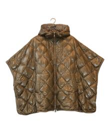WEEKEND Max Mara（ウィークエンド マックスマーラ）の古着「タフタダウンコート/ダウンポンチョ」｜キャメル