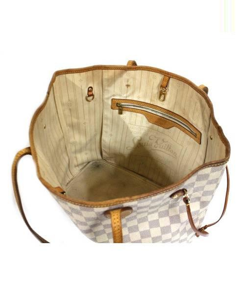 LOUIS VUITTON（ルイ ヴィトン）LOUIS VUITTON (ルイヴィトン) ネヴァーフルMM ホワイト サイズ:MM ダミエ・アズール N51107 AR5009の古着・服飾アイテム