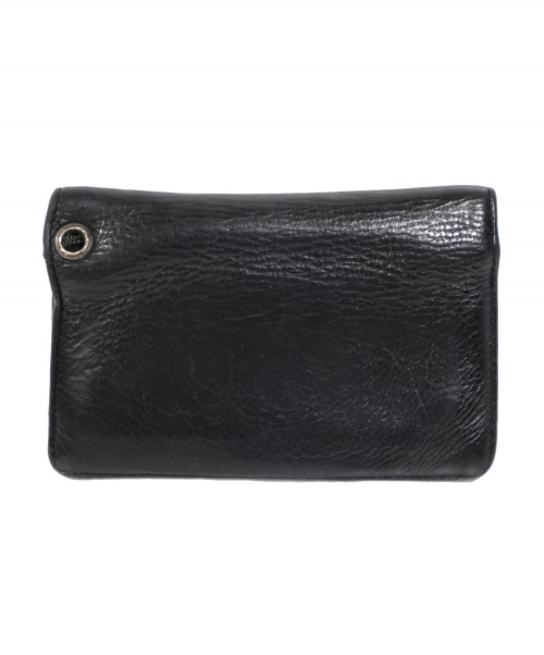 CHROME HEARTS（クロムハーツ）CHROME HEARTS (クロムハーツ) 2ジップクロスボール二つ折り財布 ブラック 2ZIP BLACKの古着・服飾アイテム