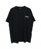 BALENCIAGAバレンシアガ）の古着「キャンペーンロゴプリントTシャツ」｜ブラック
