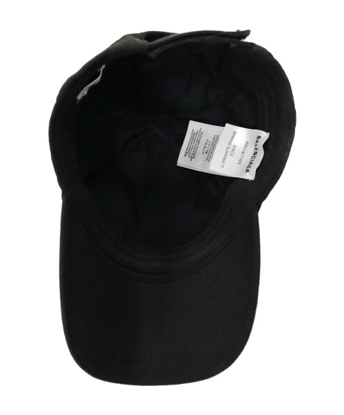 BALENCIAGA（バレンシアガ）BALENCIAGA (バレンシアガ) ロゴ刺繍カーブバイザーキャップ サイズ:58L 17SS ARCHETYPEの古着・服飾アイテム