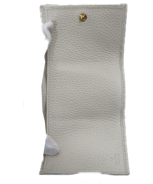 GUCCI（グッチ）GUCCI (グッチ) 3つ折り財布 ホワイト サイズ:下記参照 プチマーモント 523277  0416の古着・服飾アイテム