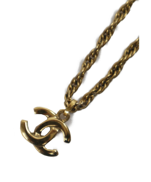 CHANEL（シャネル）CHANEL (シャネル) ロゴペンダントネックレス ゴールド サイズ:下記参照の古着・服飾アイテム
