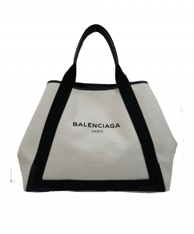 中古・古着通販】BALENCIAGA (バレンシアガ) ネイビーカバスMトート