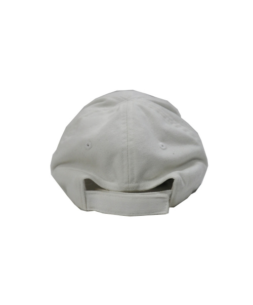 BALENCIAGA（バレンシアガ）BALENCIAGA (バレンシアガ) ロゴベースボールキャップ ホワイト×ブラック サイズ:Ｌの古着・服飾アイテム