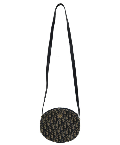 Christian Dior（クリスチャン ディオール）Christian Dior (クリスチャンディオール) ヴィンテージサークルショルダーバッグ ベージュ×ネイビー サイズ:下記参照の古着・服飾アイテム