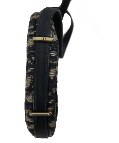 Christian Dior（クリスチャン ディオール）Christian Dior (クリスチャンディオール) ヴィンテージサークルショルダーバッグ ベージュ×ネイビー サイズ:下記参照の古着・服飾アイテム