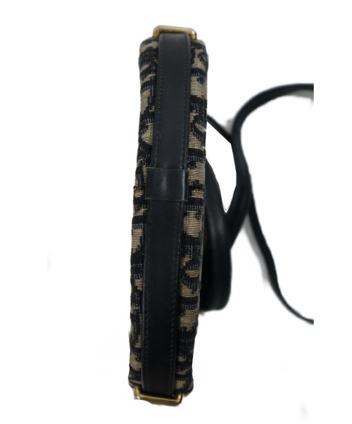 Christian Dior（クリスチャン ディオール）Christian Dior (クリスチャンディオール) ヴィンテージサークルショルダーバッグ ベージュ×ネイビー サイズ:下記参照の古着・服飾アイテム