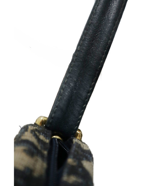 Christian Dior（クリスチャン ディオール）Christian Dior (クリスチャンディオール) ヴィンテージサークルショルダーバッグ ベージュ×ネイビー サイズ:下記参照の古着・服飾アイテム