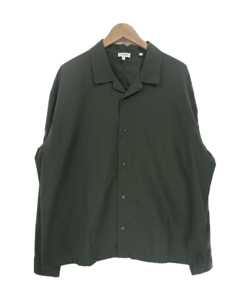 JIL SANDER（ジルサンダー）JIL SANDER (ジルサンダー) L/Sオープンカラーシャツ オリーブ サイズ:41 JSUM741926 PIEGA FFの古着・服飾アイテム