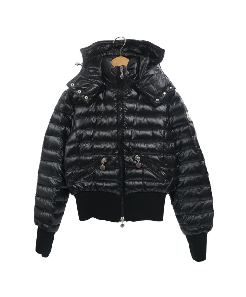 MONCLER（モンクレール）MONCLER (モンクレール) フード付シャイニーダウンジャケット ネイビー サイズ:1の古着・服飾アイテム