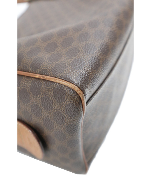 CELINE（セリーヌ）CELINE (セリーヌ) マカダム柄ミニボストンハンドバッグ ブラウン サイズ:下記参照 M12の古着・服飾アイテム