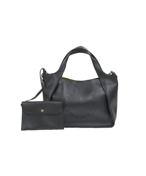 STELLA McCARTNEY（ステラマッカートニー）STELLA McCARTNEY (ステラマッカートニー) PVCステラロゴ2WAYトートバッグ ブラック サイズ:下記参照の古着・服飾アイテム