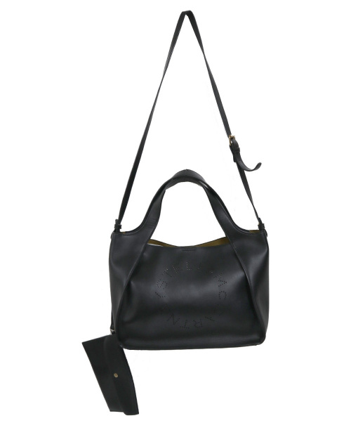 STELLA McCARTNEY（ステラマッカートニー）STELLA McCARTNEY (ステラマッカートニー) PVCステラロゴ2WAYトートバッグ ブラック サイズ:下記参照の古着・服飾アイテム