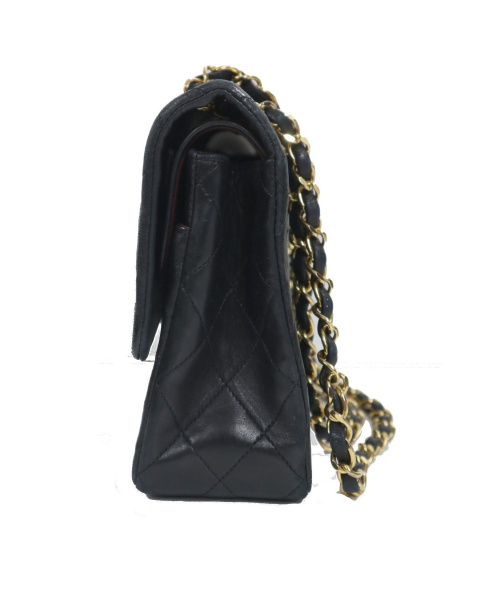 CHANEL（シャネル）CHANEL (シャネル) 90sダブルフラップチェーントートバッグ ブラック サイズ:下記参照 マトラッセの古着・服飾アイテム