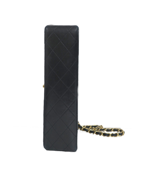 CHANEL（シャネル）CHANEL (シャネル) 90sダブルフラップチェーントートバッグ ブラック サイズ:下記参照 マトラッセの古着・服飾アイテム