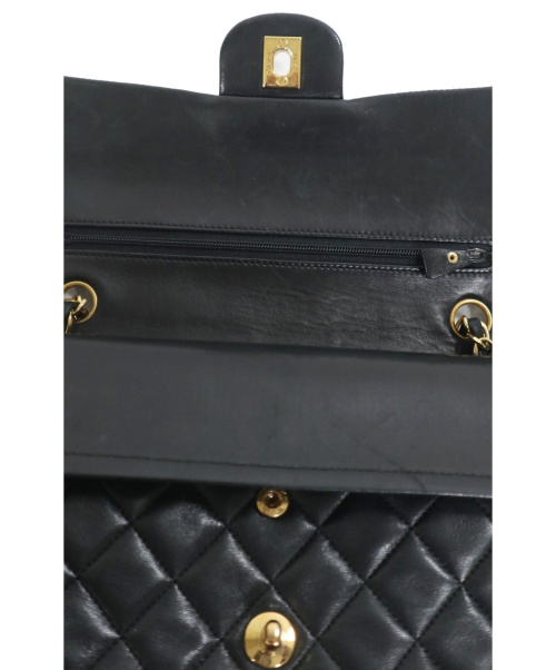 CHANEL（シャネル）CHANEL (シャネル) 90sダブルフラップチェーントートバッグ ブラック サイズ:下記参照 マトラッセの古着・服飾アイテム