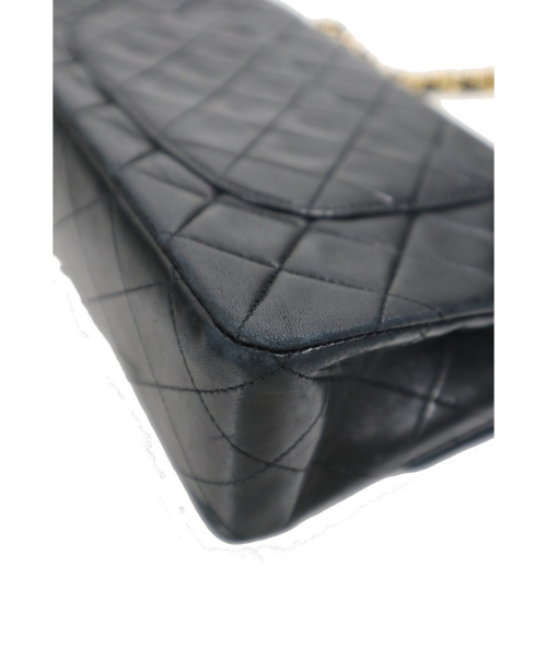 CHANEL（シャネル）CHANEL (シャネル) 90sダブルフラップチェーントートバッグ ブラック サイズ:下記参照 マトラッセの古着・服飾アイテム
