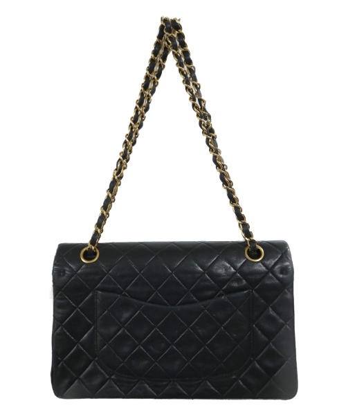 CHANEL（シャネル）CHANEL (シャネル) 90sダブルフラップチェーントートバッグ ブラック サイズ:下記参照 マトラッセの古着・服飾アイテム
