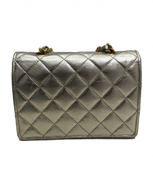 CHANEL（シャネル）CHANEL (シャネル) ミニミニマトラッセ シャンパンゴールド サイズ:- チェーンショルダーバッグの古着・服飾アイテム