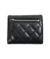 CHANEL (シャネル) キャビアスキン3つ折りコンパクトウォレット ブラック サイズ:下記参照 マトラッセ 21348294：59800円