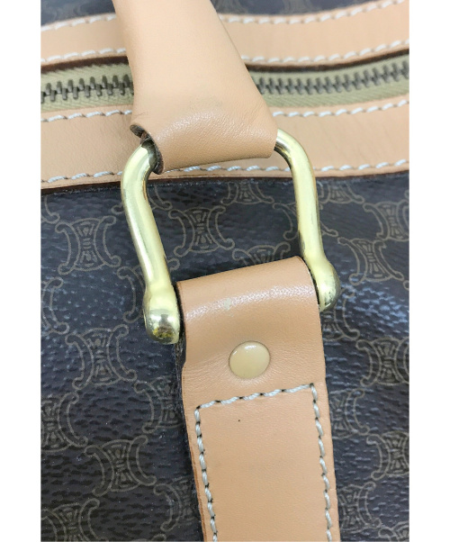 CELINE（セリーヌ）CELINE (セリーヌ) ヴィンテージマカダムボストンバッグ ブラウン サイズ:下記参照 M15/2の古着・服飾アイテム