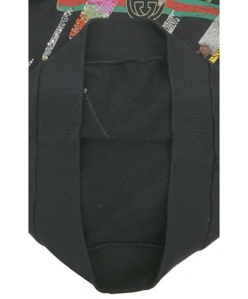 GUCCI（グッチ）GUCCI (グッチ) シューティングスターロゴパーカー ブラック サイズ:Sの古着・服飾アイテム