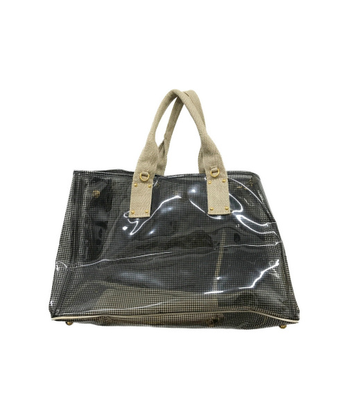 PRADA（プラダ）PRADA (プラダ) PVC2WAYトートバッグ グレー サイズ:下記参照 180の古着・服飾アイテム