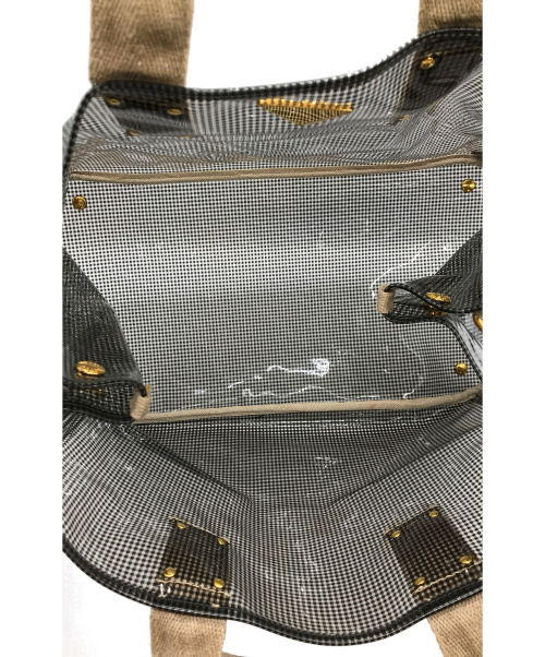 PRADA（プラダ）PRADA (プラダ) PVC2WAYトートバッグ グレー サイズ:下記参照 180の古着・服飾アイテム