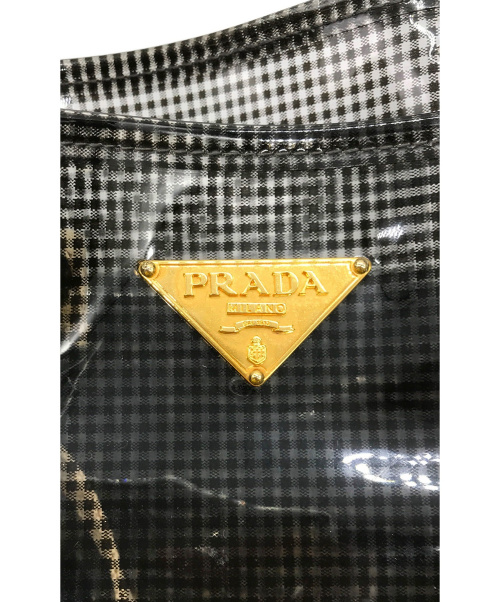 PRADA（プラダ）PRADA (プラダ) PVC2WAYトートバッグ グレー サイズ:下記参照 180の古着・服飾アイテム