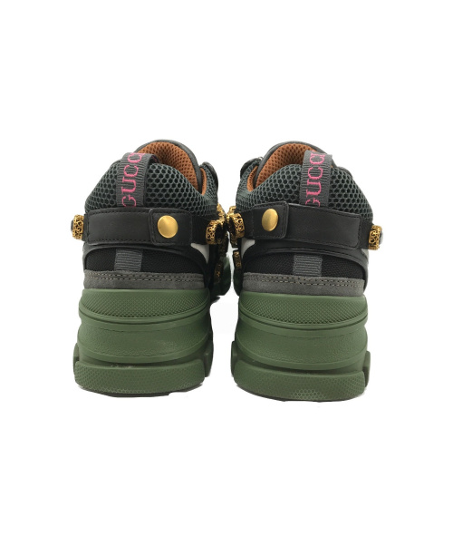GUCCI（グッチ）GUCCI (グッチ) フラッシュトレックスニーカー グリーン サイズ:6の古着・服飾アイテム