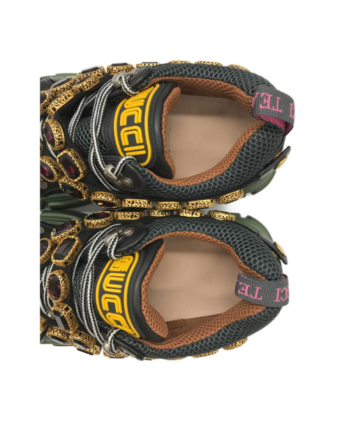 GUCCI（グッチ）GUCCI (グッチ) フラッシュトレックスニーカー グリーン サイズ:6の古着・服飾アイテム