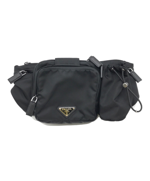PRADA（プラダ）PRADA (プラダ) ナイロンウエストバッグ ブラック サイズ:下記参照の古着・服飾アイテム